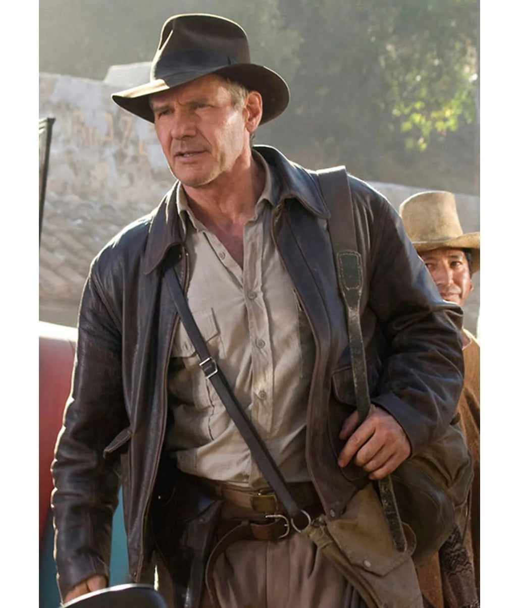 Indiana Jones Vintage Brown Leather Jacket